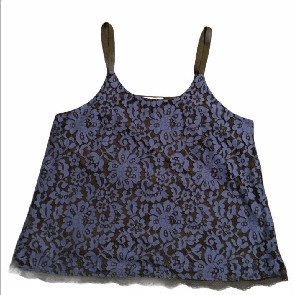 Disney Purple and Black Floral Camisole